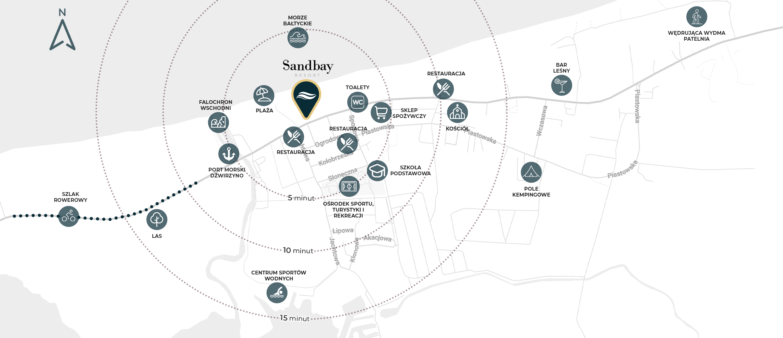 Mapa inwestycji Sandbay Resort